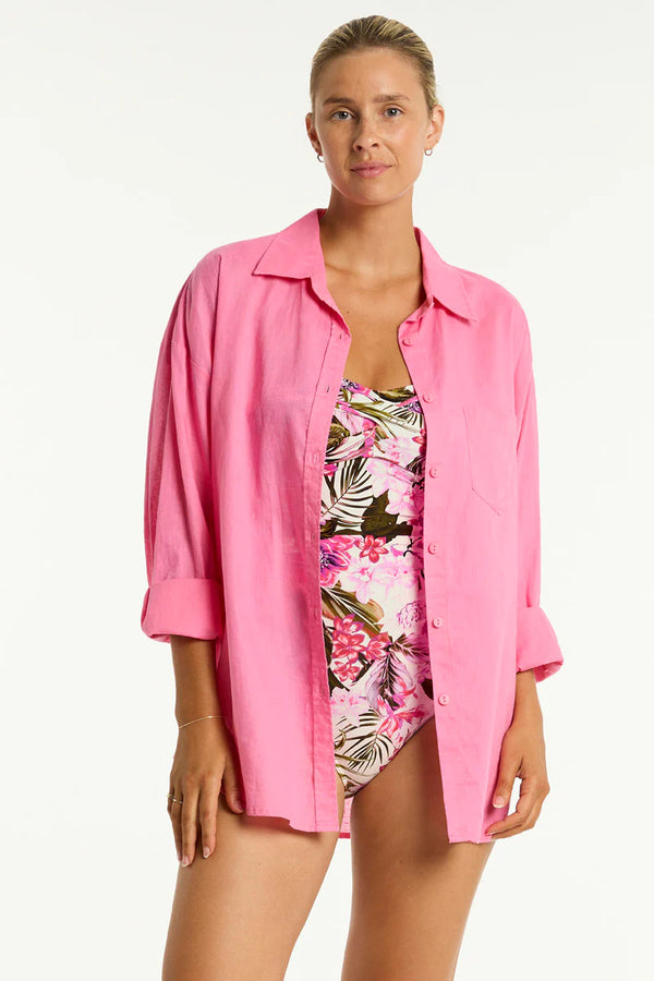 Sea Level Breeze Linen Beach Shirt